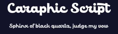 Caraphic Script by Måns Grebäck — Script Handwritten Font — thumbnail 2