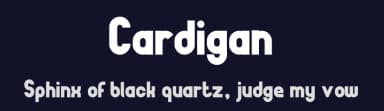 Cardigan by Akhmad Mujayyid — Sans Serif Font — thumbnail 2