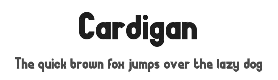 Cardigan by Akhmad Mujayyid — Sans Serif Font
