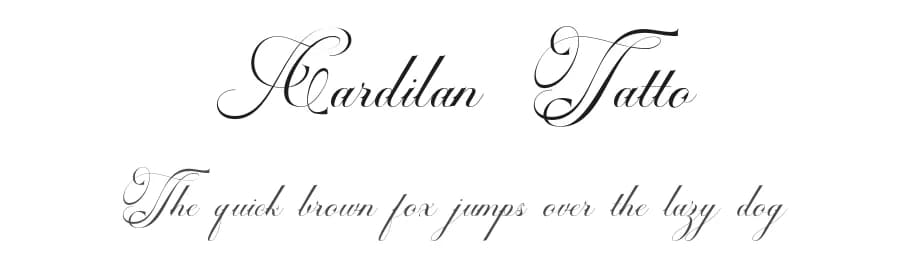 Cardilan Tatto by Romi Rahmadi — Script Handwritten Font