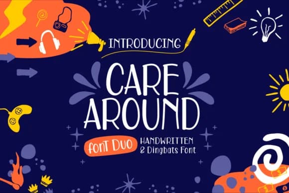 Care Around Font by Dani (7NTypes) — Script Handwritten Font