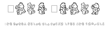 Care Bears by Iacy — Dingbats Font — thumbnail 1