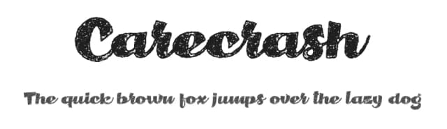 Carecrash by Billy Argel Fonts ® — Script Handwritten Font