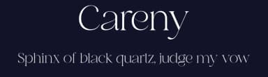 Careny by Salamahtype.com — Serif Font — thumbnail 2