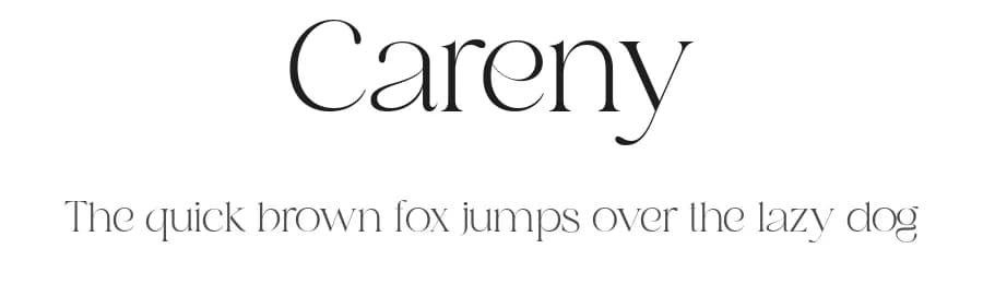 Careny by Salamahtype.com — Serif Font