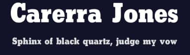 Carerra Jones by Jaxkes — Serif Font — thumbnail 2