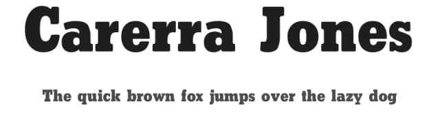 Carerra Jones by Jaxkes — Serif Font