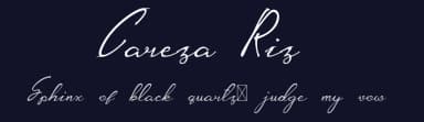 Careza Riz by Rudi Winarko — Script Handwritten Font — thumbnail 2
