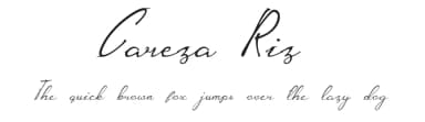 Careza Riz by Rudi Winarko — Script Handwritten Font — thumbnail 1