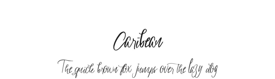 Caribean by Mariyana — Script Handwritten Font
