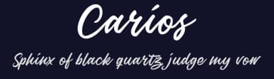 Carios by Ali Hamidi — Script Handwritten Font — thumbnail 2