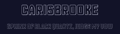 Carisbrooke by Vladimir Nikolic — Sans Serif Font — thumbnail 2