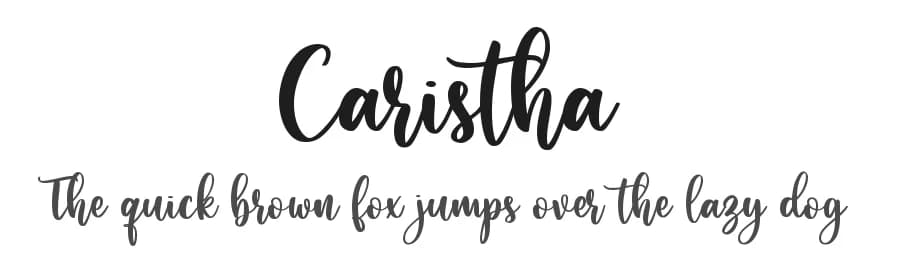 Caristha by Abo Daniel Studio — Script Handwritten Font