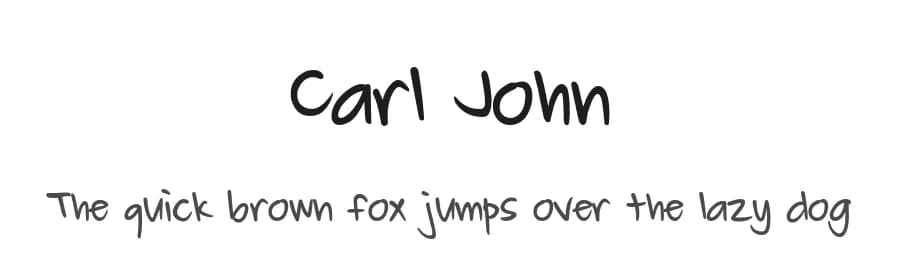 Carl John by CJcreatives — Script Handwritten Font