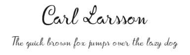 Carl Larsson by Yves Michel — Script Handwritten Font — thumbnail 1