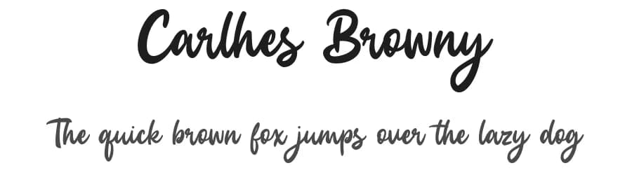 Carlhes Browny by Sizimon.id — Script Handwritten Font — preview 1