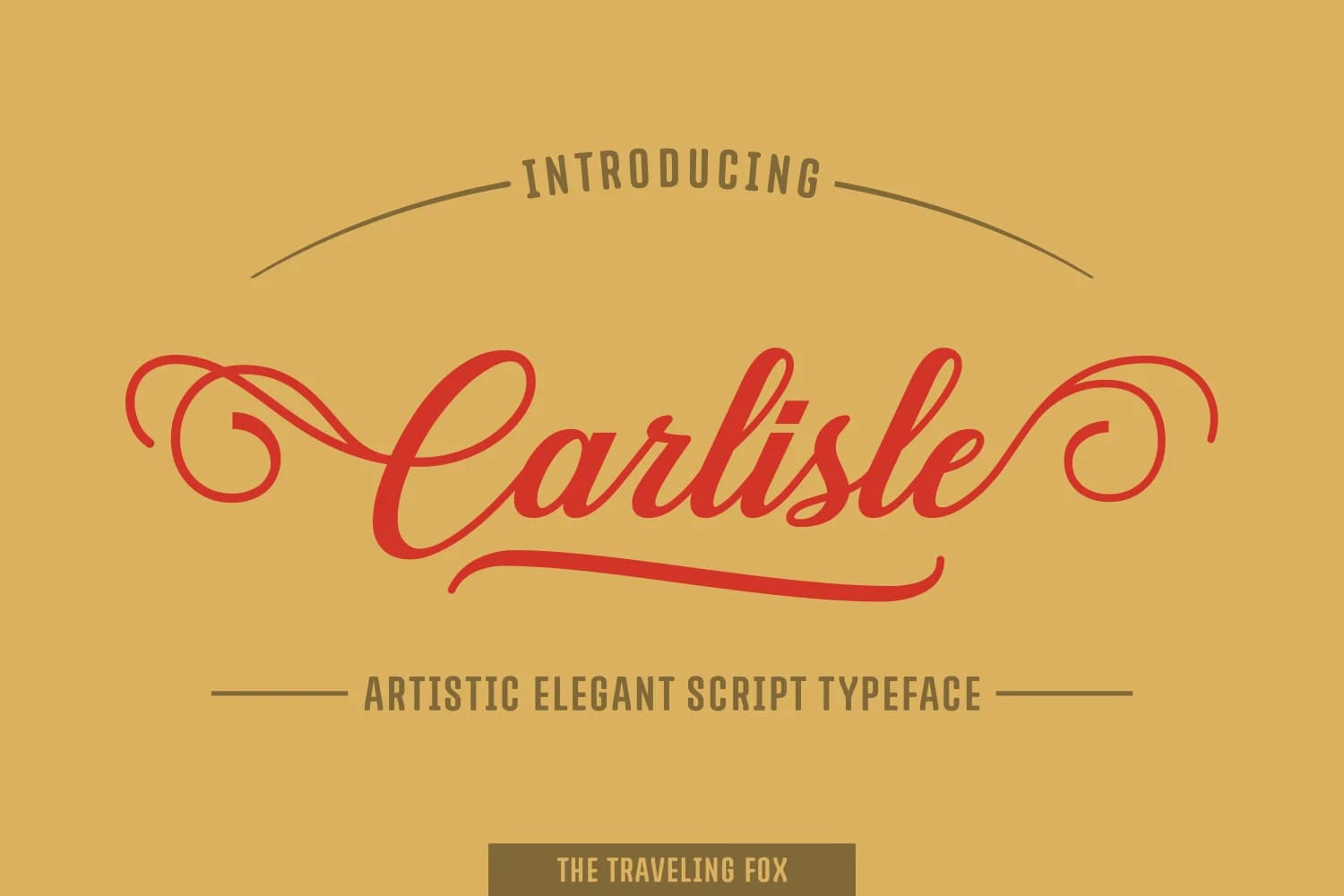 Carlisle Font by The Traveling Fox — Script Handwritten Font — preview 1