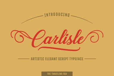 Carlisle Font by The Traveling Fox — Script Handwritten Font — thumbnail 1