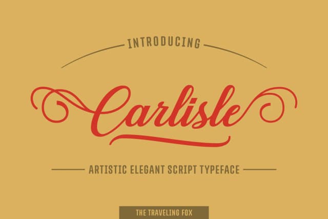 Carlisle Font by The Traveling Fox — Script Handwritten Font