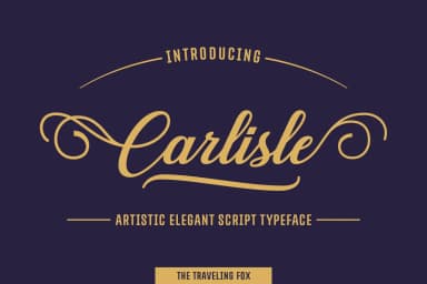 Carlisle Font by The Traveling Fox — Script Handwritten Font — thumbnail 2