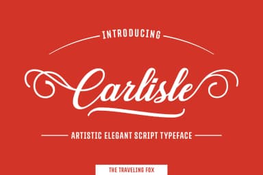 Carlisle Font by The Traveling Fox — Script Handwritten Font — thumbnail 3
