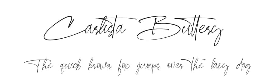 Carlista Buttery by HansCo — Script Handwritten Font