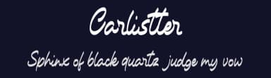 Carlistter by Vunira Design — Script Handwritten Font — thumbnail 2