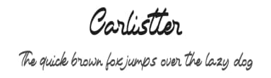 Carlistter by Vunira Design — Script Handwritten Font — thumbnail 1