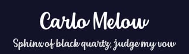 Carlo Melow by 7NTypes — Script Handwritten Font — thumbnail 2