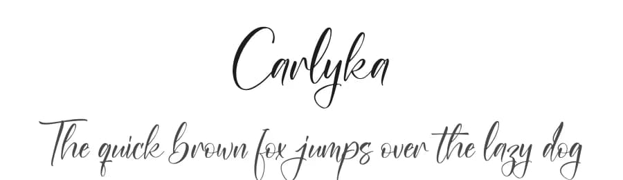 Carlyka by Integritype Studio — Script Handwritten Font