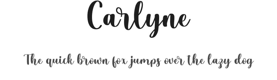 Carlyne by Makashi — Script Handwritten Font