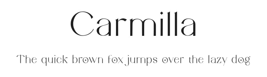 Carmilla by Ryan Rivaldo Vierra — Sans Serif Font