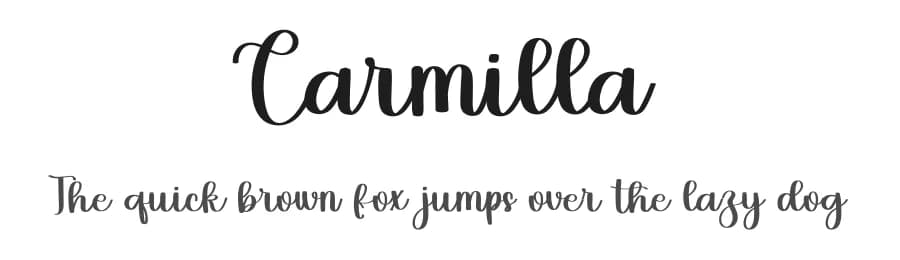 Carmilla by FreshtypeINK — Script Handwritten Font