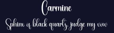 Carmine by Andi Moz — Script Handwritten Font — thumbnail 2