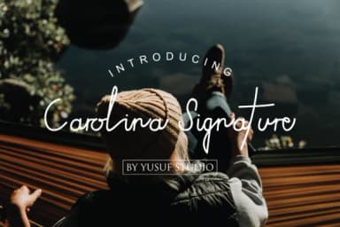Carolina Signature Font by hidayart94 — Script Handwritten Font — thumbnail 1