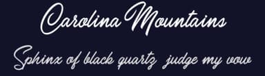 Carolina Mountains by Billy Argel Fonts ® — Script Handwritten Font — thumbnail 2
