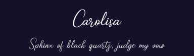 Carolisa by Letter Jos — Script Handwritten Font — thumbnail 2