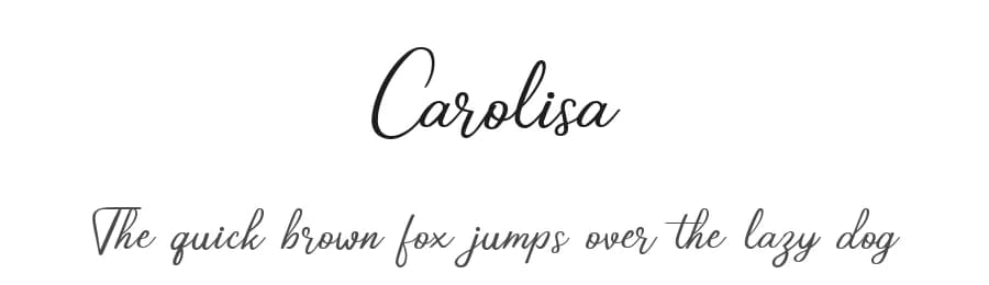 Carolisa by Letter Jos — Script Handwritten Font