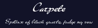 Carpete by Intellecta Design — Script Handwritten Font — thumbnail 2