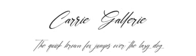 Carrie  Gallerie by Kong Font — Script Handwritten Font — thumbnail 1