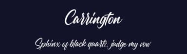 Carrington by Nugs Studio — Script Handwritten Font — thumbnail 2