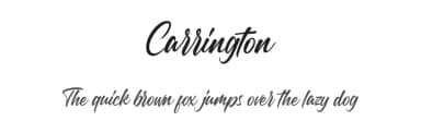 Carrington by Nugs Studio — Script Handwritten Font — thumbnail 1