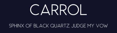 Carrol by Saridezra — Sans Serif Font — thumbnail 2
