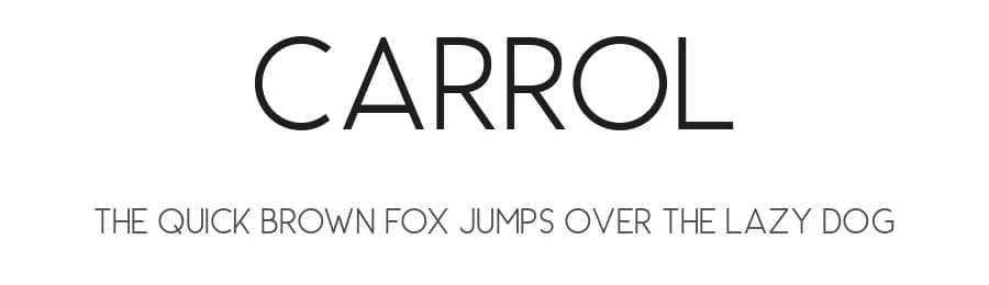 Carrol by Saridezra — Sans Serif Font