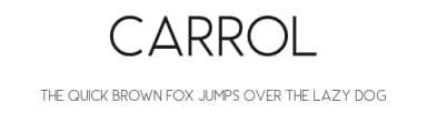 Carrol by Saridezra — Sans Serif Font — thumbnail 1