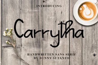 Carrytha Font by densudesign — Script Handwritten Font — thumbnail 1