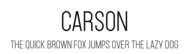 Carson by Sharkshock — Sans Serif Font — thumbnail 1
