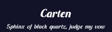 Carten by Typesgal — Script Handwritten Font — thumbnail 2