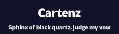 Cartenz by Four Lines — Sans Serif Font — thumbnail 2