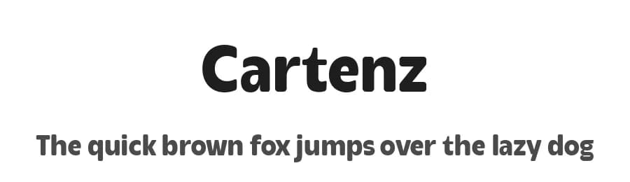 Cartenz by Four Lines — Sans Serif Font